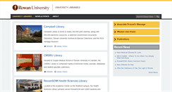 Desktop Screenshot of lib.rowan.edu